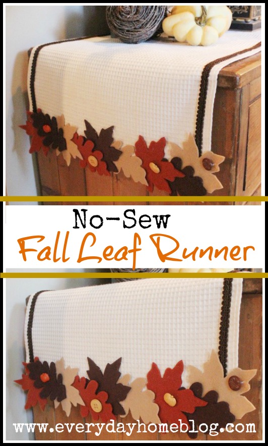 No-Sew Fall Leaf Runner.