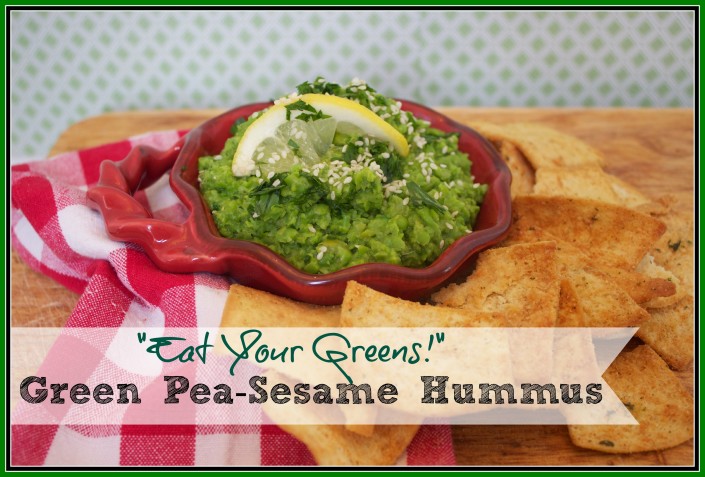 Green Pea-Sesame Hummus at The Everyday Home
