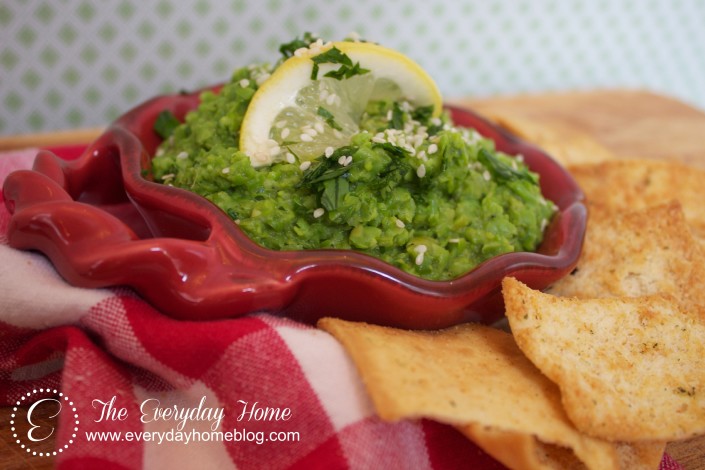 Green Pea-Sesame Hummus at The Everyday Home